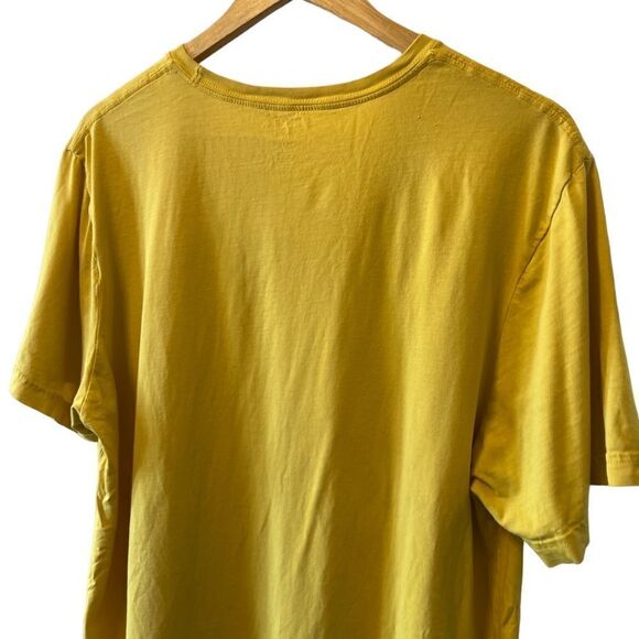 MENS CHAPS Yellow Graphic Short Sleeve Casual Tee Shirt L - Picture 4 of 7